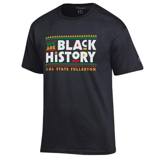 Champion Cal State Fullerton Black History Tee - Black
